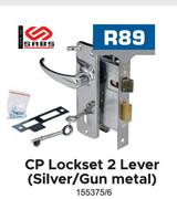 CP Lockset 2 Lever (Silver/Gun Metal)