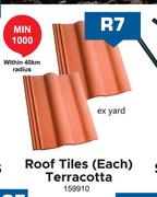 Roof Tiles Terracotta-Each