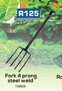 Fork 4 Prong Steel Weld