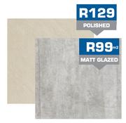 Porcelain Matt Glazed Tiles 60 x 60 Per Sqm