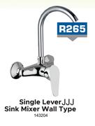 Single Lever JJJ Sink Mixer Wall Type