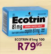 Ecotrin 81mg-100 Tablets Pack