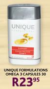 Unique Formulations Omega 3 Capsules-30