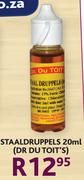 Staaldruppels(DR DU Toit's)-20ml
