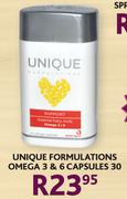 Unique Formulations Omega 3 & 6 Capsules-30