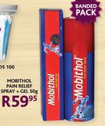 Mobithol Pain Relief Spray + Gel 50g