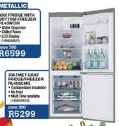 Samsung Met Graf Fridge/Freezer-306Ltr(RL40SCMG)