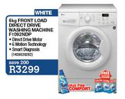 LG White Front Load Direct Drive Washing Machine-6kg(F1092NDP)
