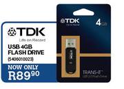 TDK USB Flash Drive-4GB