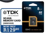 TDK SD Memory Card-8GB