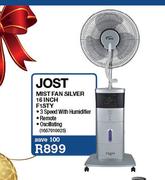 Jost Mist Fan Silver 16 Inch F1sty