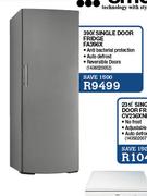 Smeg Single Door Fridge FA396X-390Ltr