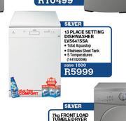 Smeg Silver 13 Place Setting Dishwasher LVS647SSA