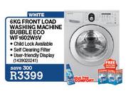 Samsung White Front Load Washing Machine Bubble Eco WF1602W5V-6Kg