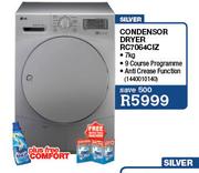 LG Silver Condensor Dryer RC7064CIZ Plus Free Comfort