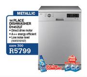 LG Metallic 14 Place Dishwasher D1452LF Plus Free Comfort