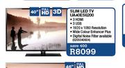 Samsung 40" FHD 3D Slim LED TV UA40ES6200
