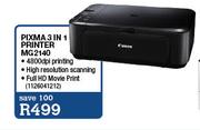 Canon Pixma 3 In 1 Printer (MG2140)