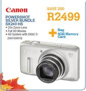 Canon Powershot Silver Bundle(SX240 HS)