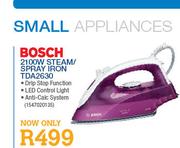 Bosch 2100W Steam/Spray Iron(TDA2630)-Each