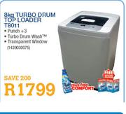LG Turbo Drum Top Loader (T8011)-8kg