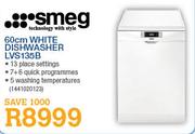 Smeg White Dishwasher (LVS135B)-60cm