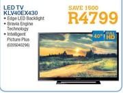 Sony  40" LED TV KLV40EX430
