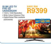 Samsung 46" Slim LED TV FHD 3D UA46ES6200
