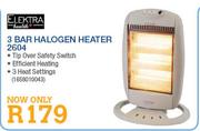 Elektra Health 3 Bar Halogen Heater 2604