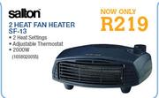 Salton 2 Heat Fan Heater (SF-13)