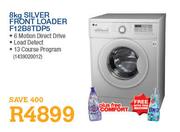 LG Silver Front Loader-8kg(F12B8TDP5)