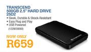 Transcend 500GB 2.5" Hard Drive-25D2