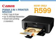 Canon Pixma 3 In 1 Printer-MG2240