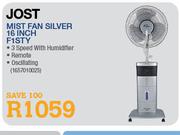 Jost Mist Fan Silver 16"(F1STY)