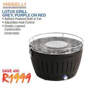Mobelli Lotus Grill Grey, Purple Or Red