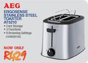 AEG Erogsense Stainless Steel Toaster AT5210