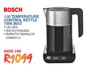 Bosch 1.5Ltr Temperature Control Kettle TWK 8613