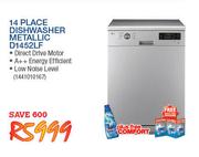 LG 14 Place Dishwasher Metallic D1452LF