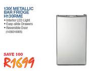 Hisense 130Ltr Metallic Bar Fridge H130RME