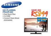 Samsung 43" HD Plasma TV PS43F450