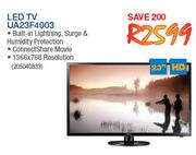 Samsung 23" HD LED TV UA23F4003