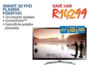 Samsung Smart 60" 3D FHD Plasma TV PS60F550