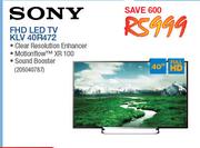 Sony 40" FHD LED TV KLV 40R472