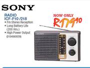 Sony Radio ICF-F10 / 218