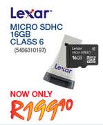Lexar Micro SDHC 16GB Class 6