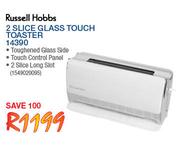 Russell Hobbs 2 Slice Glass Touch Toaster 14390