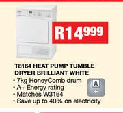 Miele Heat Pump Tumble Dryer Brilliant Whhite T8164