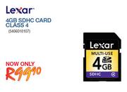 Lexar 4GB SDHC Card Class 4
