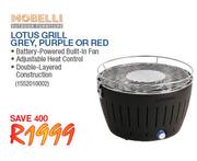 Mobelli Lotus Grill Grey,Purple Or Red