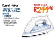 Russell Hobbs 1400W Turbo Steam Spray Iron-RHI102
